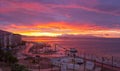 Gorgeous sunset in Izmir Royalty Free Stock Photo